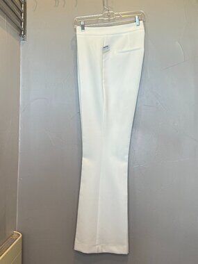 Zara NWT Women's White Dress Pants Sz L - Beautiful and Classic
